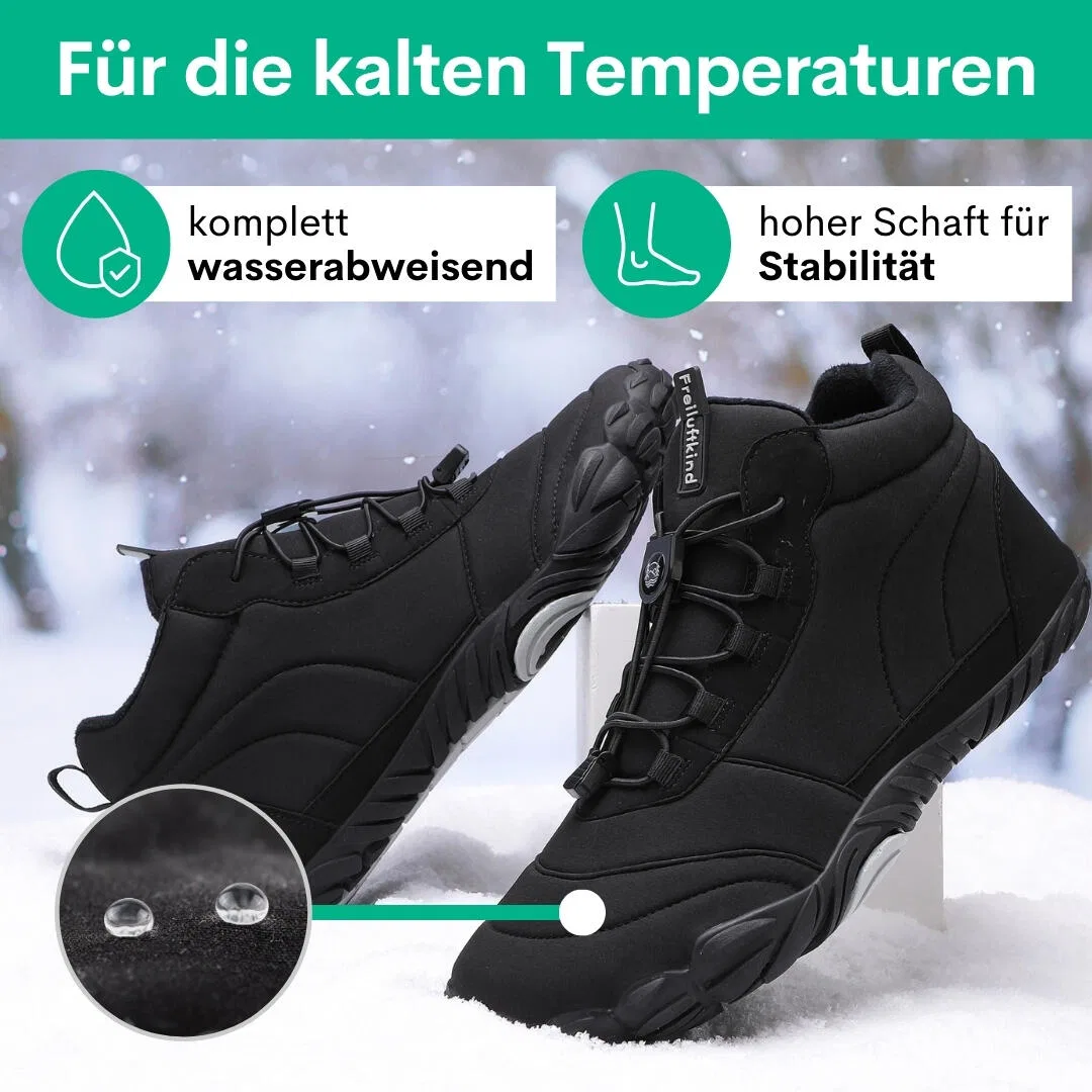 Детские утепленные ботинки для барфута Kepler Freiluftkind, Schwarz — фото 4