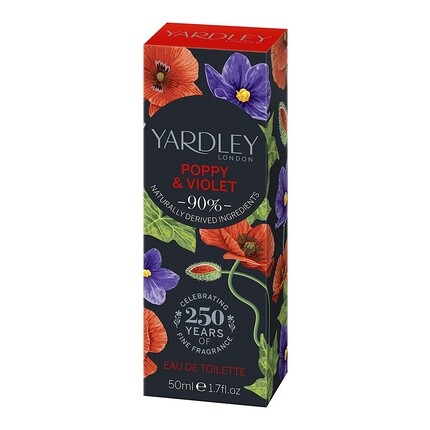 Туалетная вода Yardley of London 2020 Poppy and Violet, 50 мл — фото 3