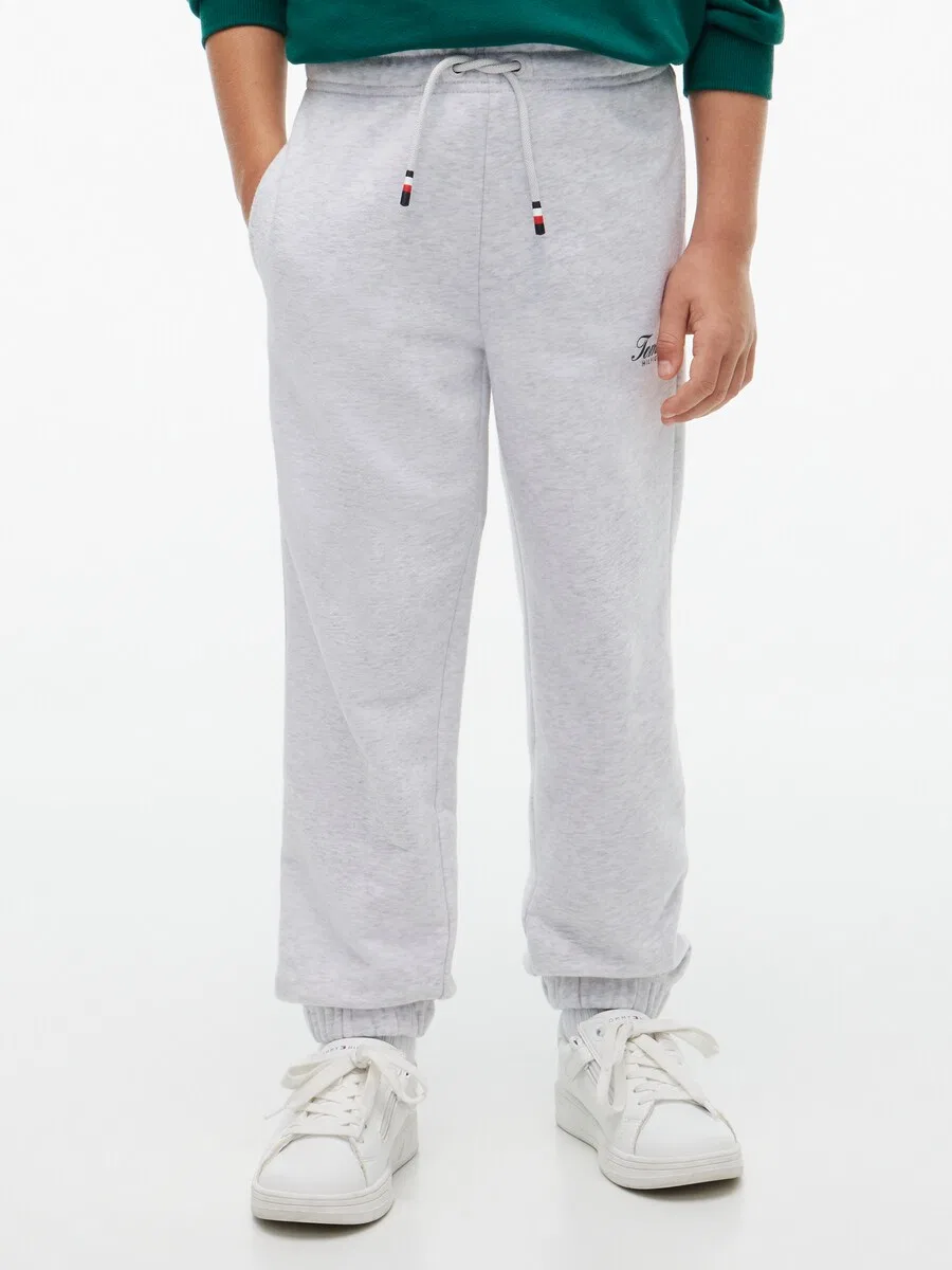 Зауженные брюки TOMMY HILFIGER, серые с пятнистым рисунком — фото 4