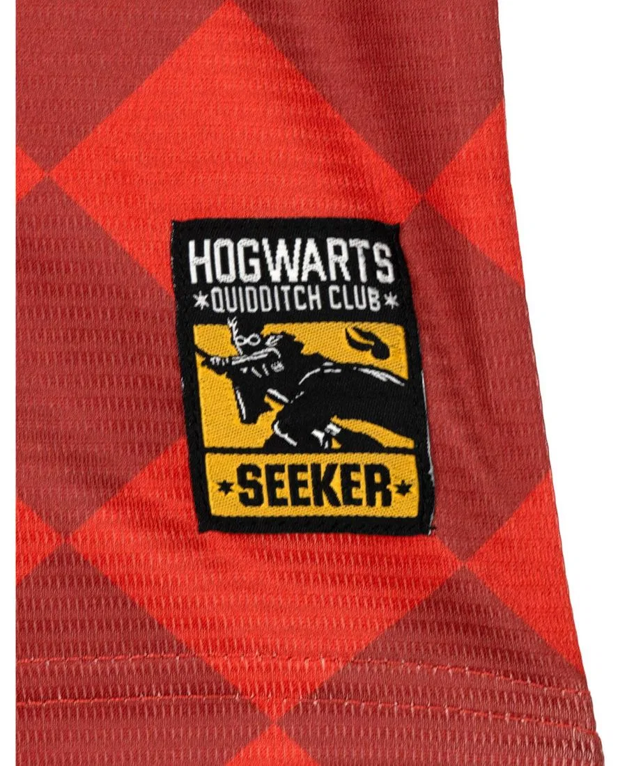 Детская футболка-джерси с длинным рукавом Harry Potter Гриффиндор, Квиддич, черно-бордовая — фото 3