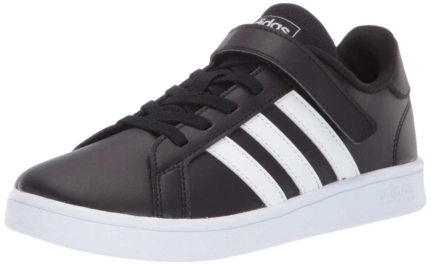 Детские кроссовки для мальчиков с закрытым носком Grand Court Adidas, Black White