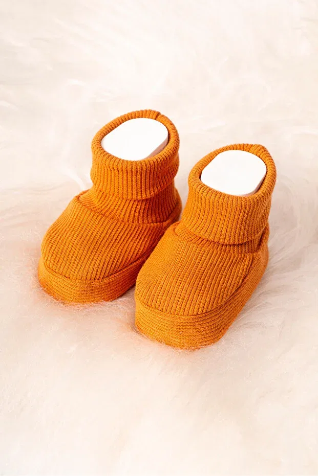 Детские пинетки для новорожденных хлопковые Ribbed Flexible Baby Booties Polpuf, Hardal