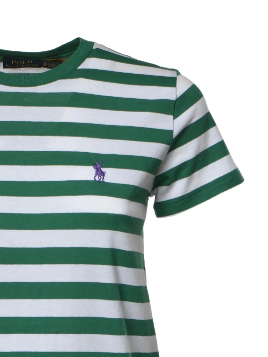 Футболка с вышитым логотипом зеленая Polo Ralph Lauren, зеленый — фото 2