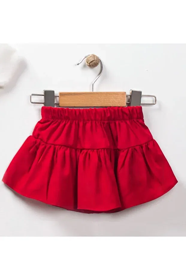 Детский комплект для девочек с принтом Cherry Detailed Good Girl Ycl, Red — фото 3