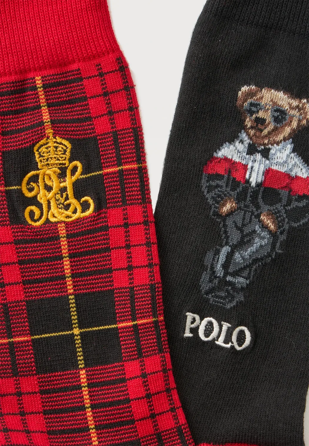 2 пары носков Polo Ralph Lauren, Black/Red — фото 2