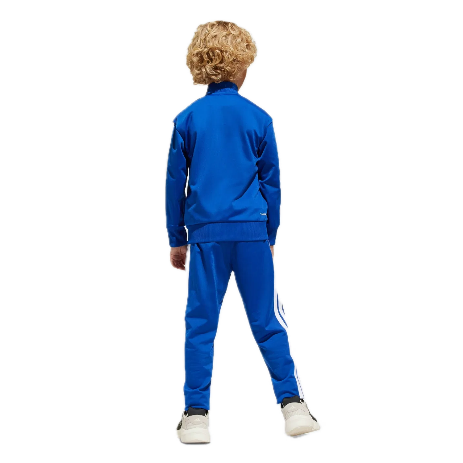 Детский спортивный костюм с тремя полосками Adidas, синий — фото 3
