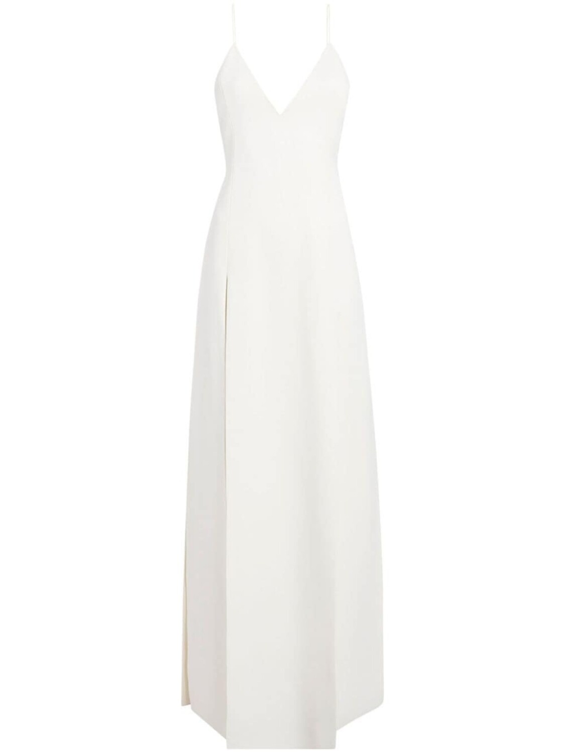 

KHAITE Nonya open-back maxi dress, белый