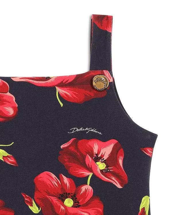 Детское платье для девочек без рукавов Dolce & Gabbana, Blue Print — фото 4