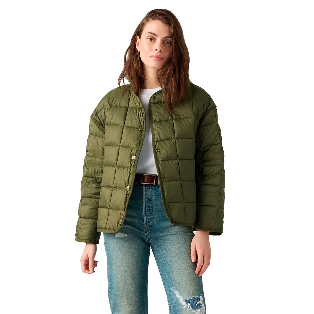 Женский стеганый пуховик с принтом Poppy Levi's, Green