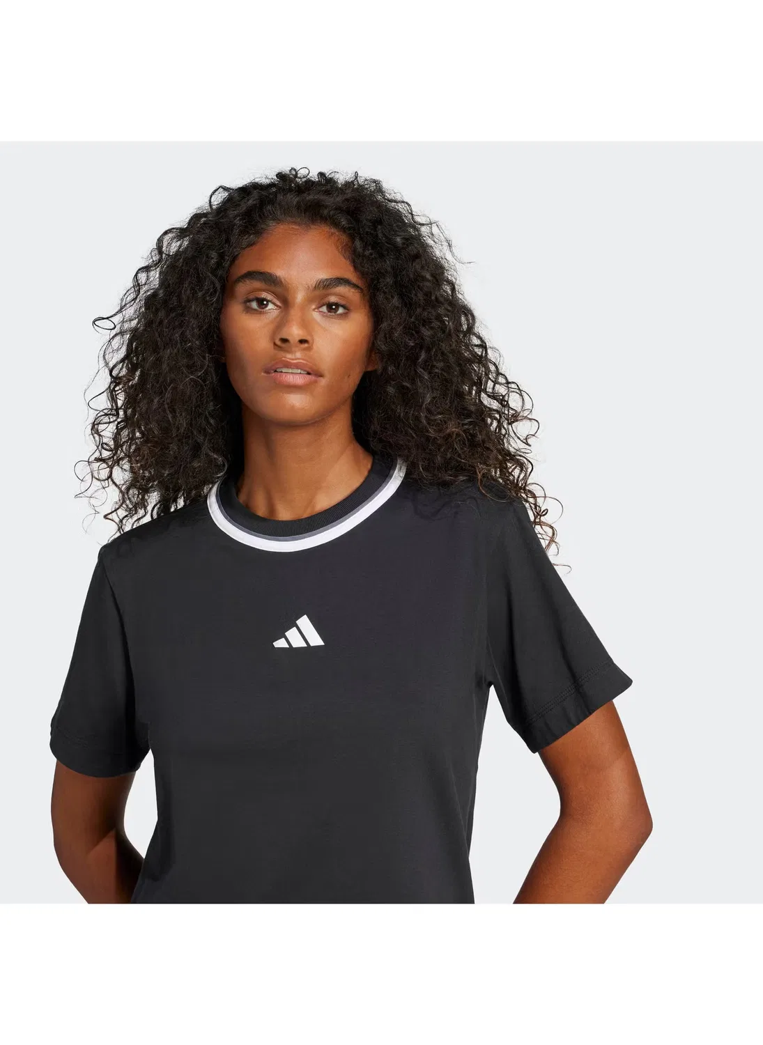 Футболка с принтом Essential color pop Adidas, черный — фото 3