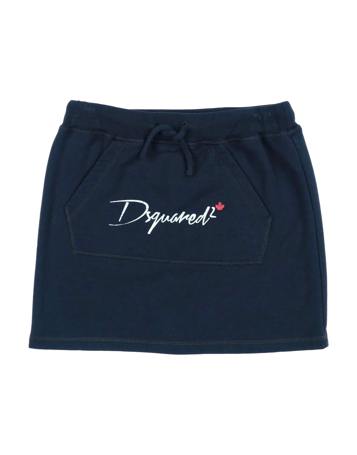 Юбка из флиса с принтом Dsquared2, черный