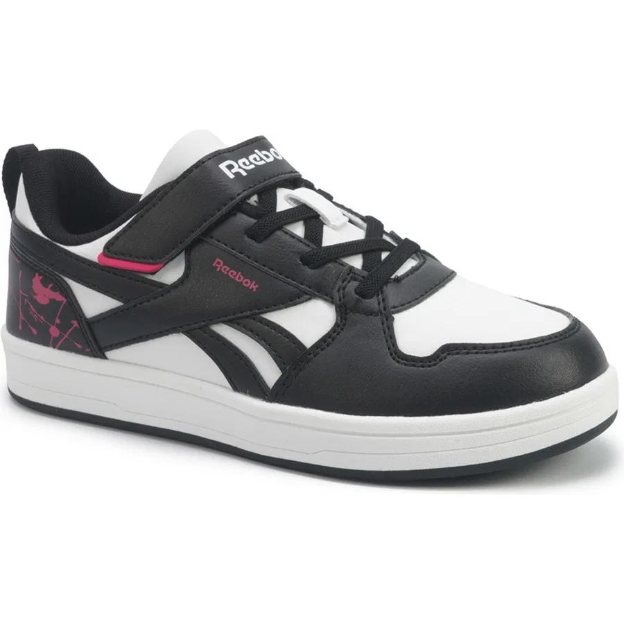 Кроссовки детские с шнуровкой Asero Lite Kds Reebok, Бело-черно-красный — фото 2