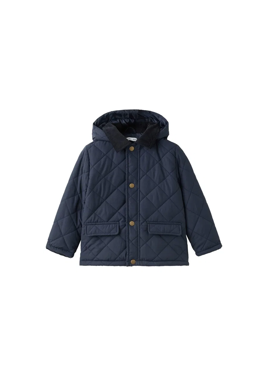 Детская куртка MANGO KIDS "HUSKY" межсезонья, цвет морской синий
