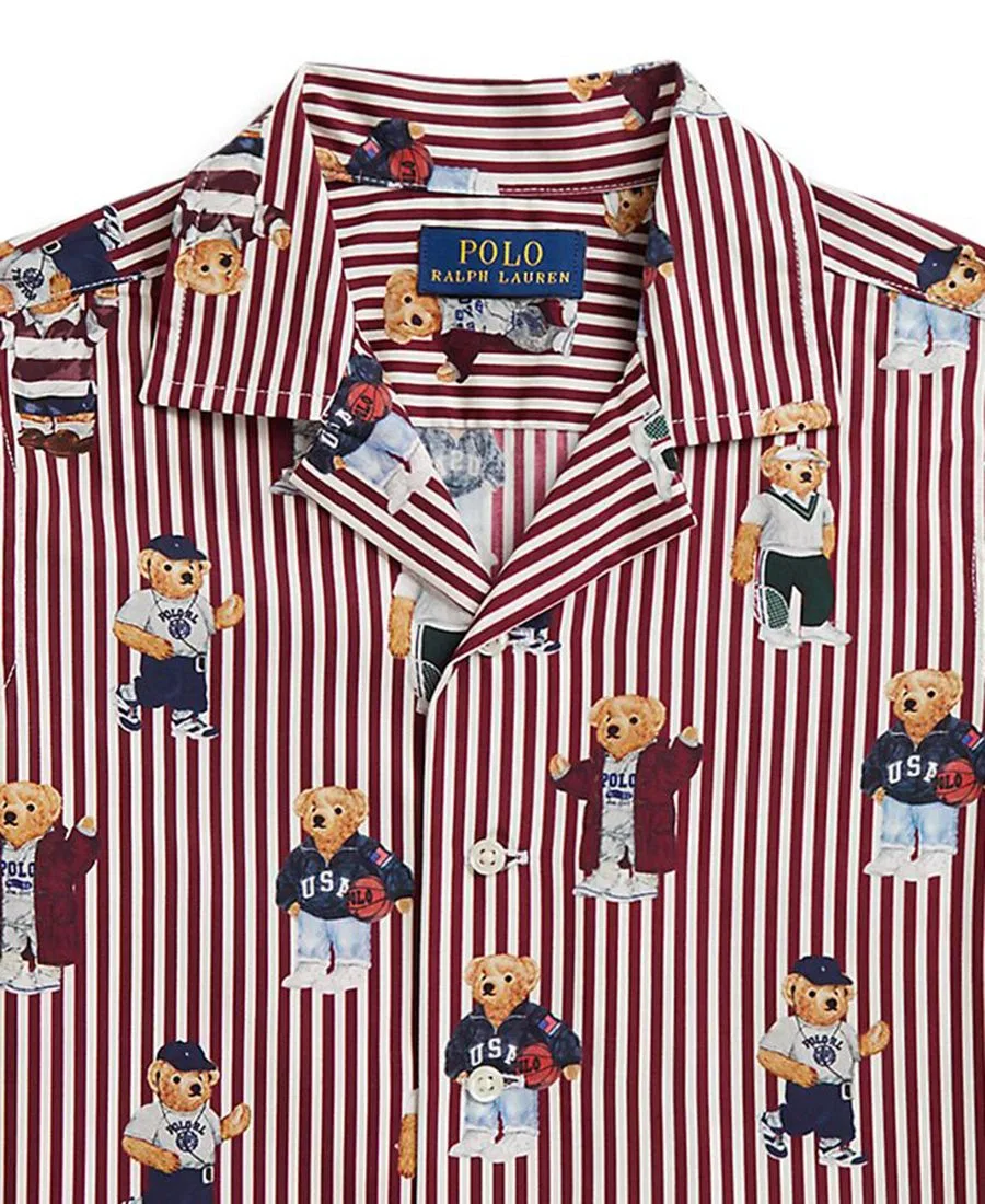 Рубашка с длинным рукавом Polo Bear Striped Shirt Polo Ralph Lauren, Bear Stripe — фото 3
