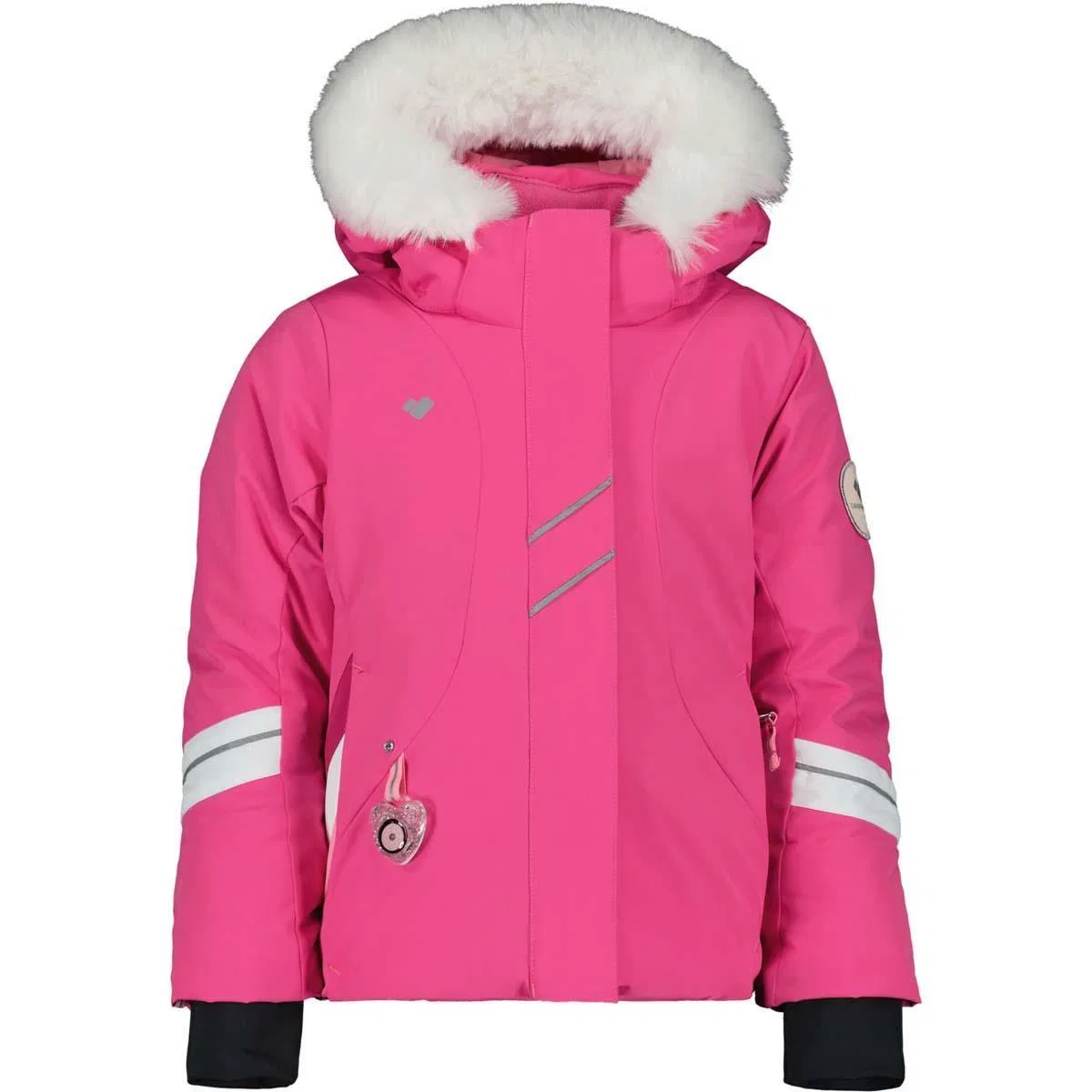 Куртка для девочек с кристаллами Swarovski Cara Mia Obermeyer, Pink Pwr