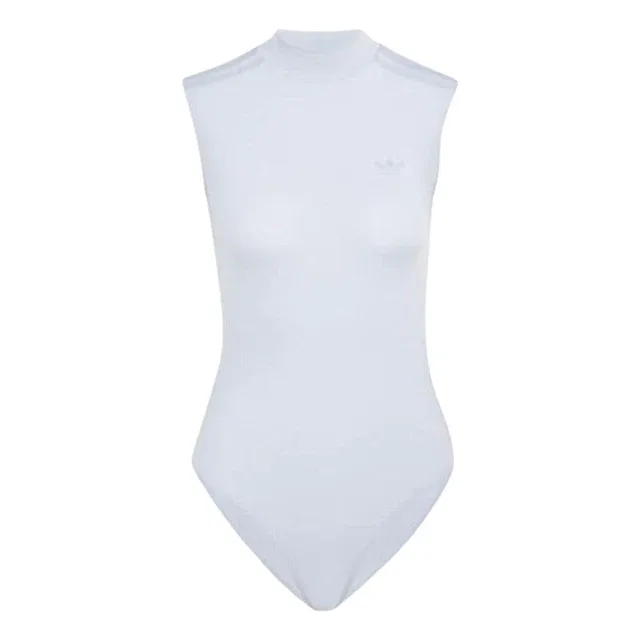 Женское боди Jennie Sheer Sleeveless Bodysuit Asia Sizing 'Wonder Blue' adidas, Wonder Blue