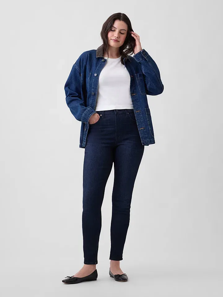 Женские джинсы skinny fit GAP, Dark Blue