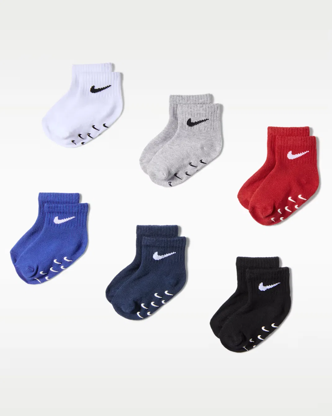 Детские противоскользящие носки Baby Core Swoosh (6 пар) Nike, Midnight Navy