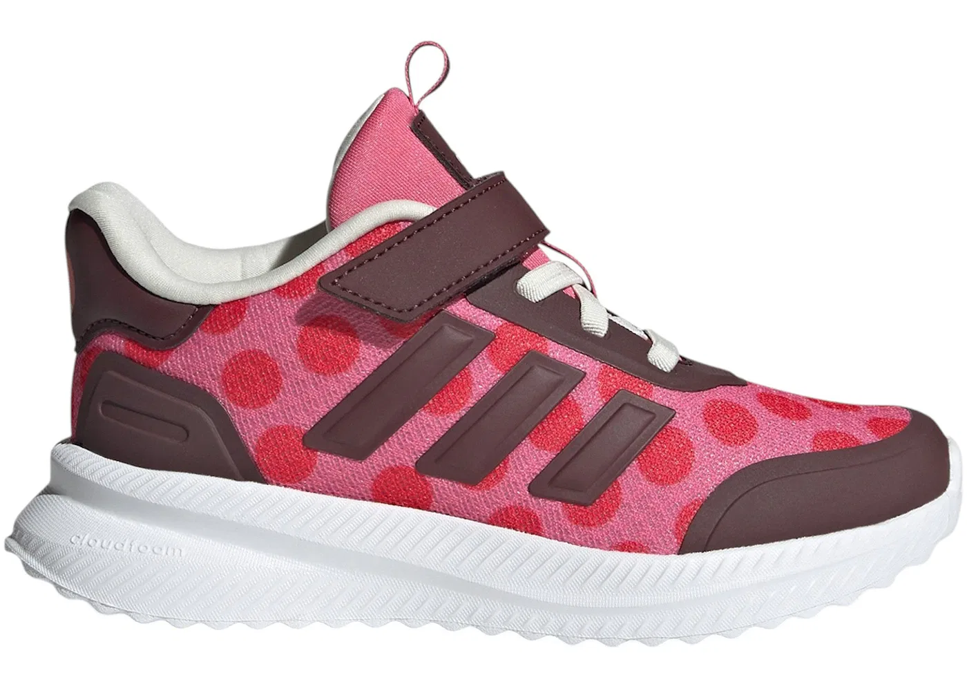 Детские кроссовки для девочек с принтом Adidas X_PLRPATH Disney Minnie Mouse Adidas, Pink Fusion Aurora Ruby Pure Ruby
