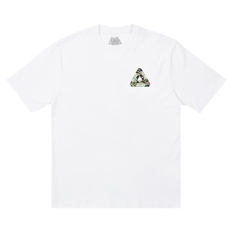

Футболка Palace Jungle Camo Tri-Ferg T-Shirt 'White', белый