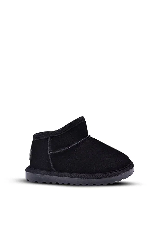 Детские ботинки для девочек с мехом внутри Kugga Kids A More, Black