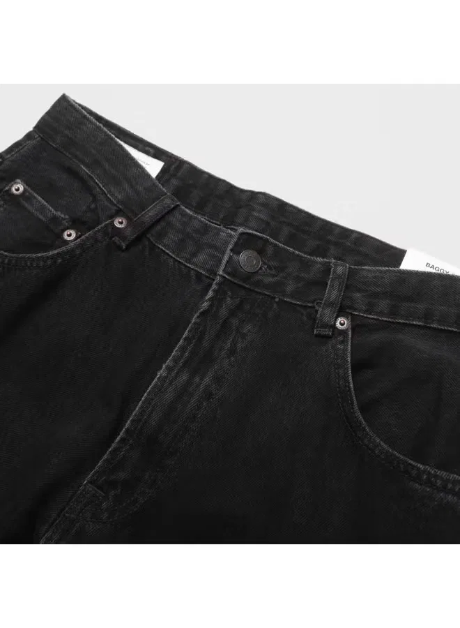 Джинсы классические универсальные Zara, черно-серый — фото 4