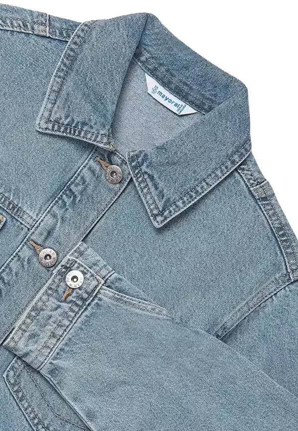 Куртка джинсовая Denim Jacket Mayoral, Celeste, светло-голубой — фото 4