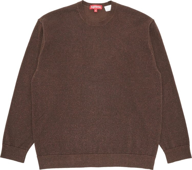 Лонгслив Supreme Metallic Long-Sleeve Top 'Brown', коричневый — фото 2