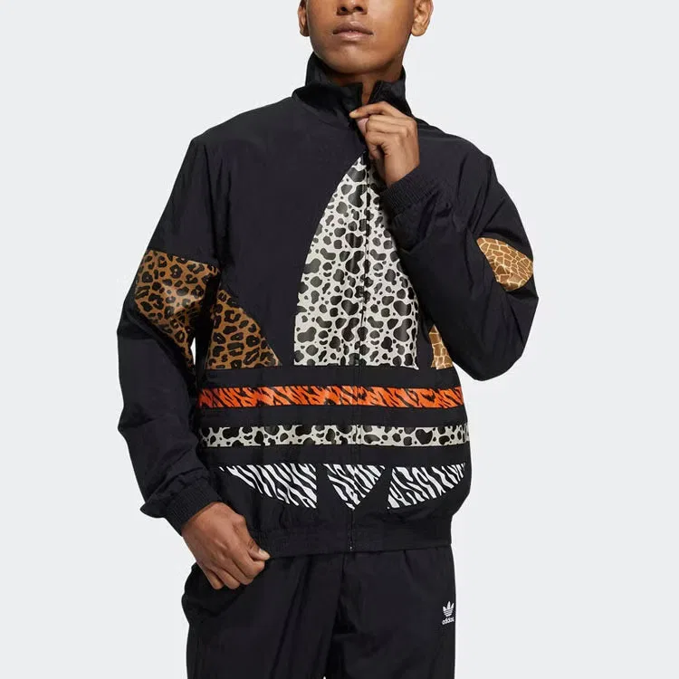 Куртка спортивная с воротником-стойкой Originals ATM TT Adidas, черный — фото 2