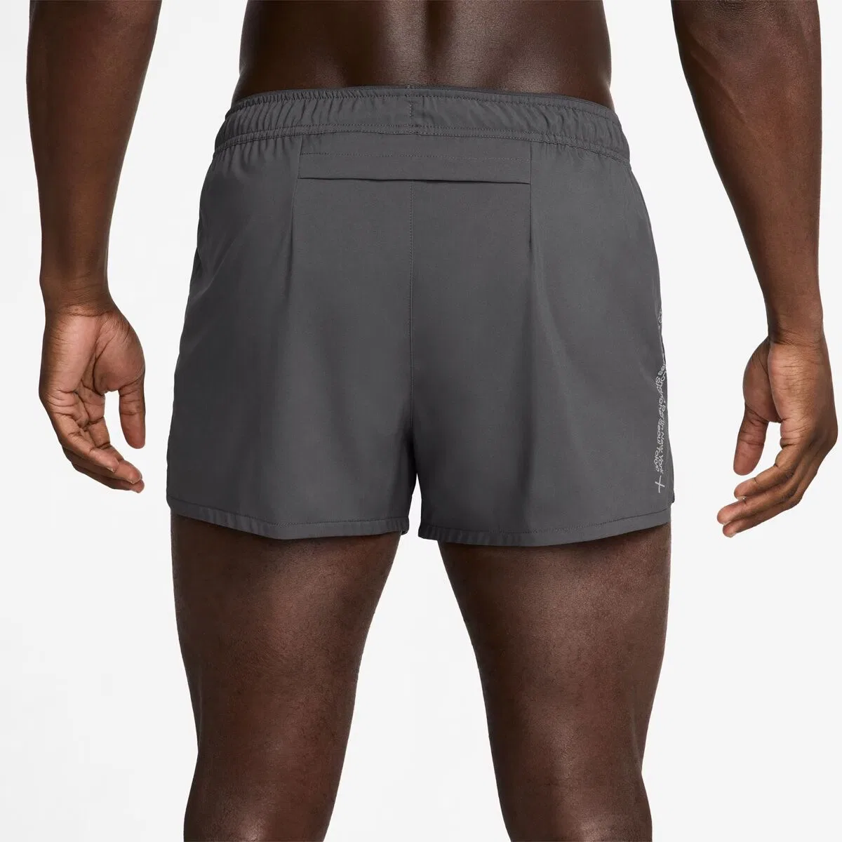Мужские шорты для бега с перфорацией Nike Dri-FIT Disrupt 3in BF Short, Medium Ash / Medium Ash / Reflective Silver — фото 3