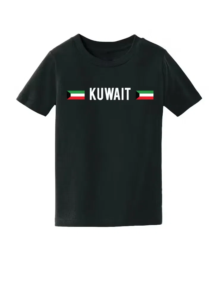 Футболка с принтом с силуэтом Кувейта Printshop4Me, черный — фото 3