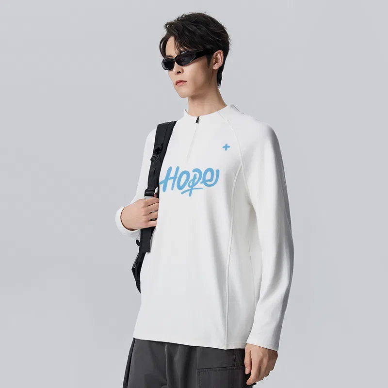 Детская футболка с флисовой подкладкой MINISO, Dark Gray (Ma Da Hope Graffiti) — фото 4