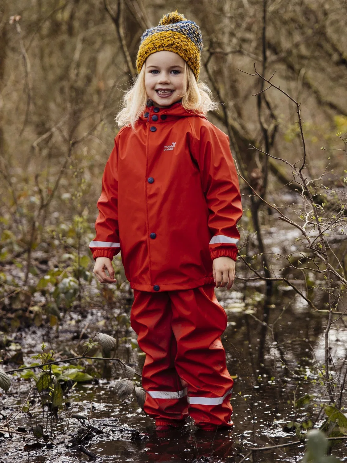 Куртка дождевая Rainy Day Muddy Puddles, красный