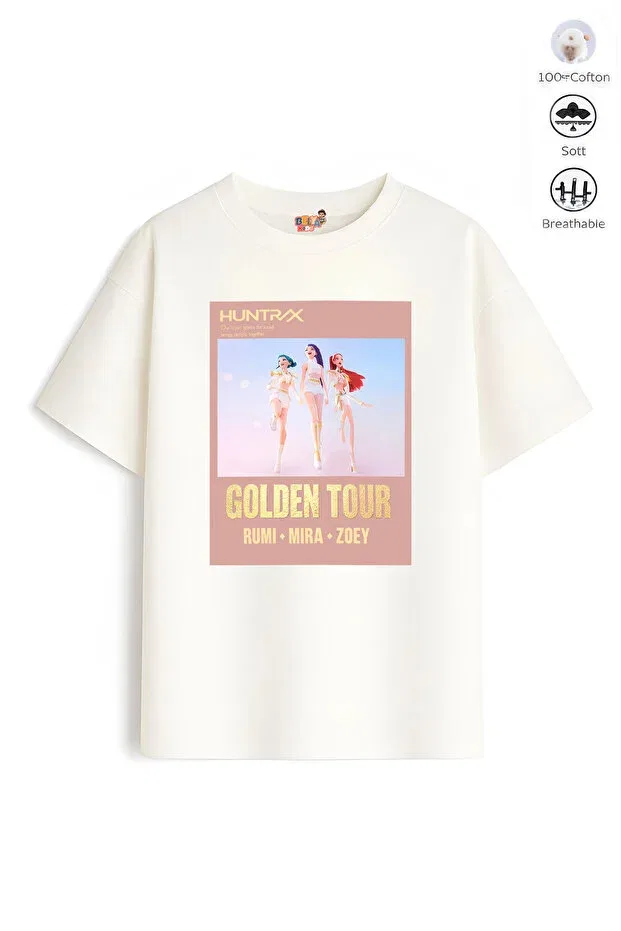 Детское платье-футболка оверсайз с принтом Hun Design 15 Belya Kids Wear, Multicolor