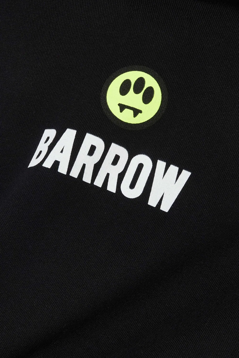 Худи оверсайз из хлопкового флиса Barrow, черный — фото 4