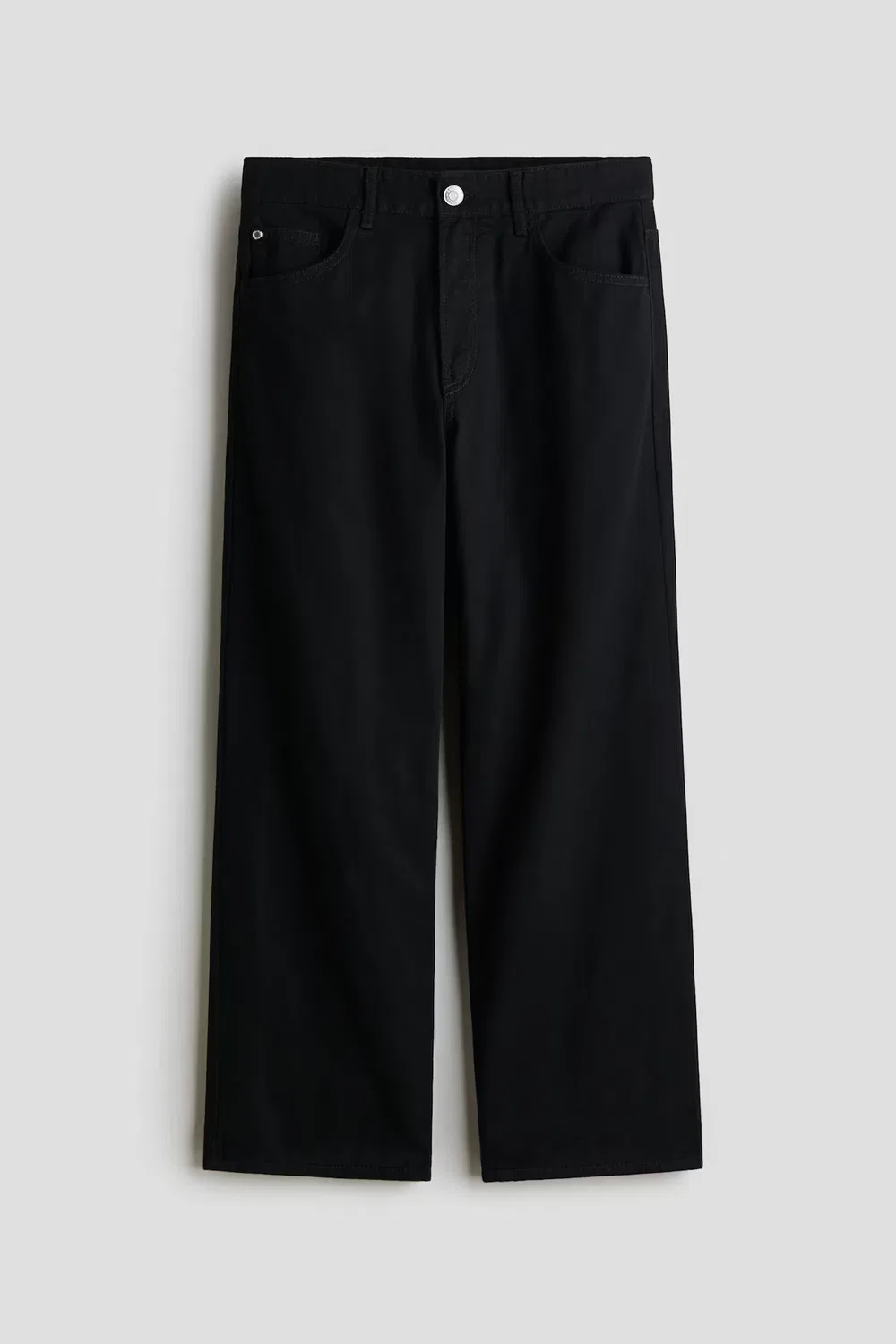 Джинсы свободного кроя на подкладке H&M, Schwarz
