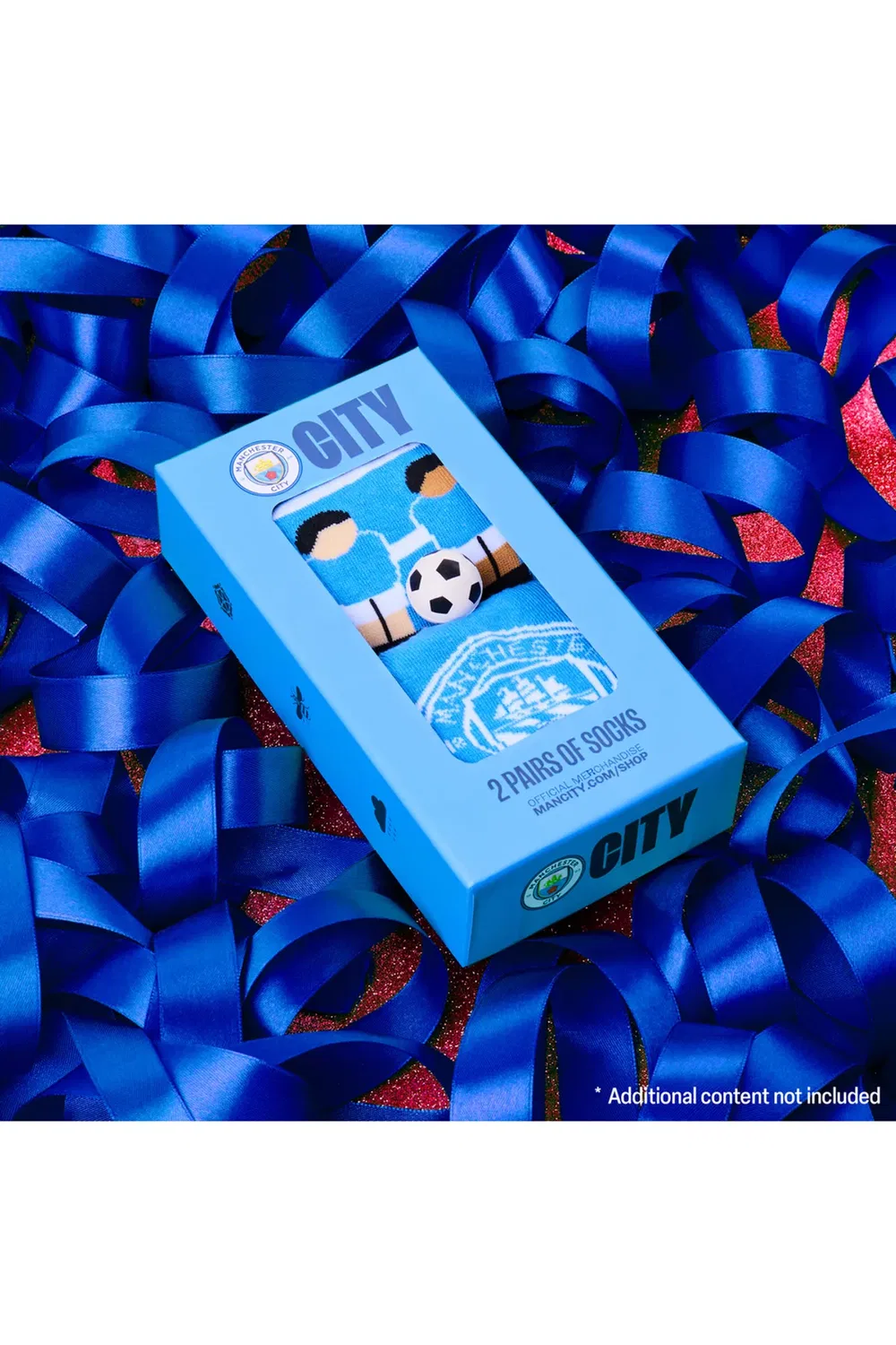 Детские носки 2 шт. с мини-мячом Manchester City Fc, Multi — фото 2