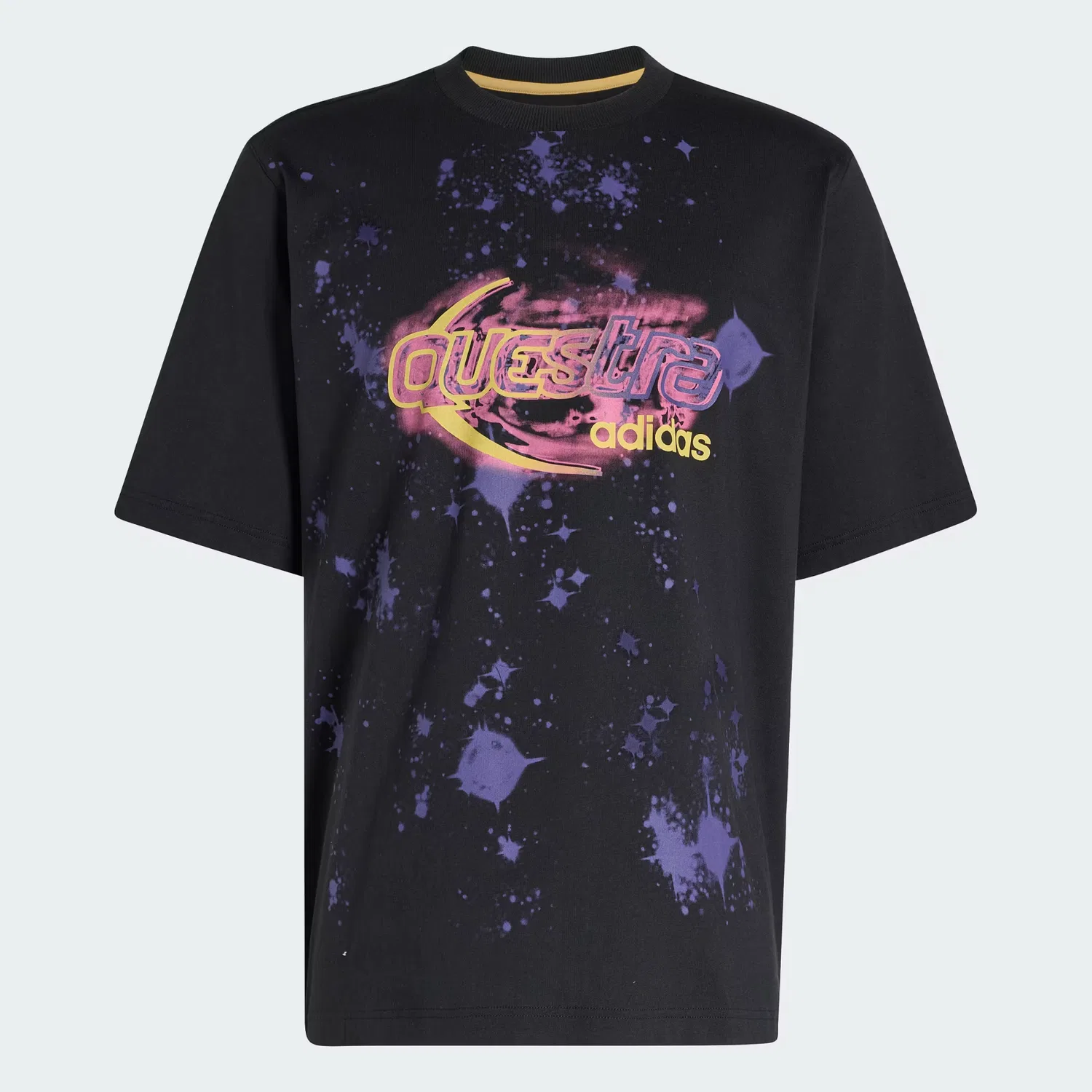 Мужская футболка свободного кроя с графическим принтом и молнией Adilenium Season 5 Questra Graphic Tee Adidas Originals, черный — фото 4