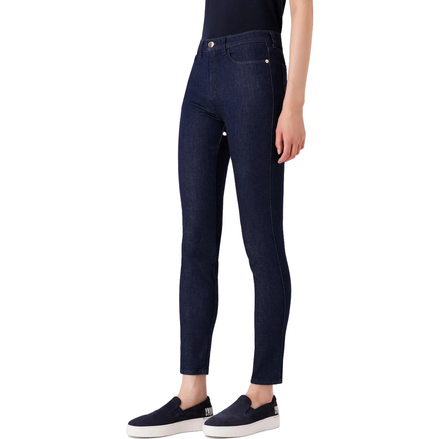 Джинсы Slim Fit Dark Blue, EMPORIO ARMANI — фото 4