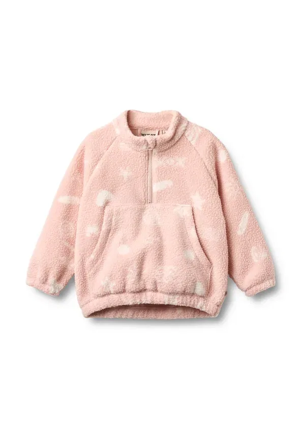 Флисовая кофта с космическим принтом Moon Wheat, cameo rose