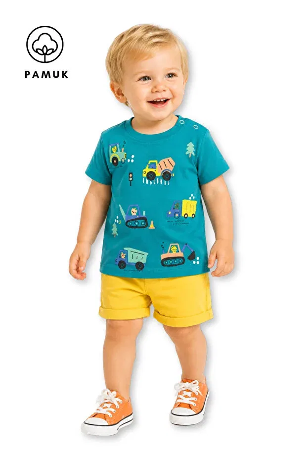 Детская футболка с принтом Car Difa Kids, Green