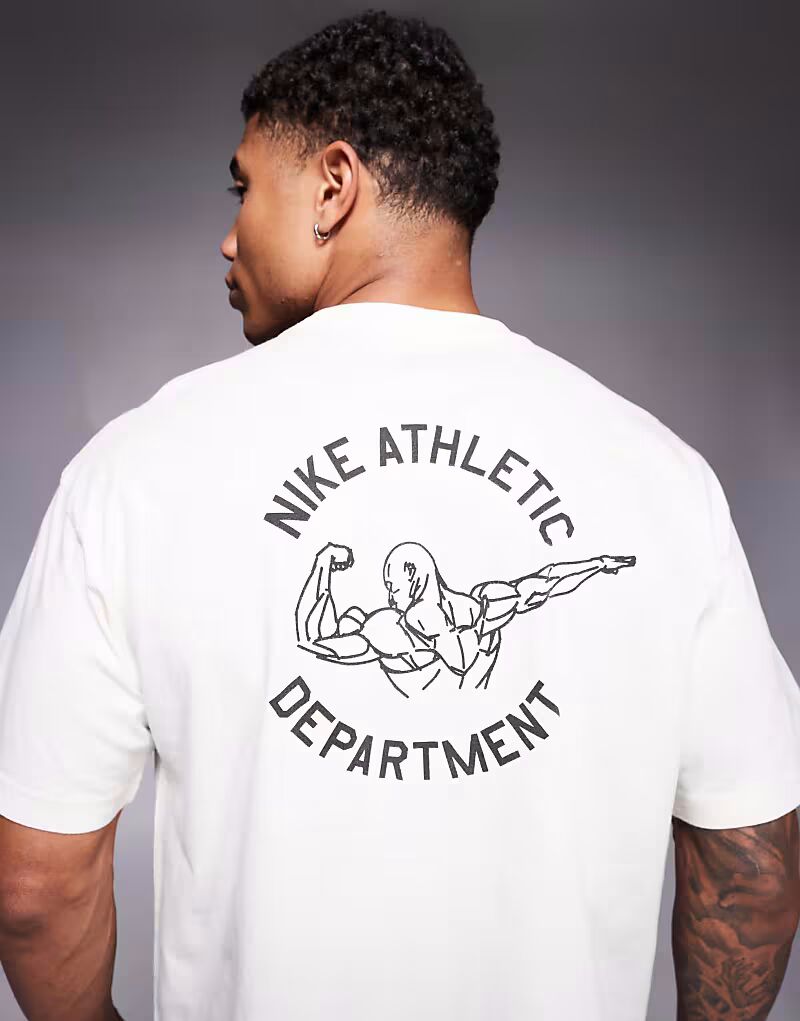

Футболка с графическим принтом Nike Training Gym Culture белого цвета