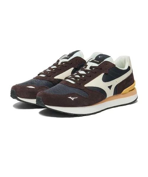 Мужские кроссовки MIZUNO RB87 с толстой подошвой коричневые