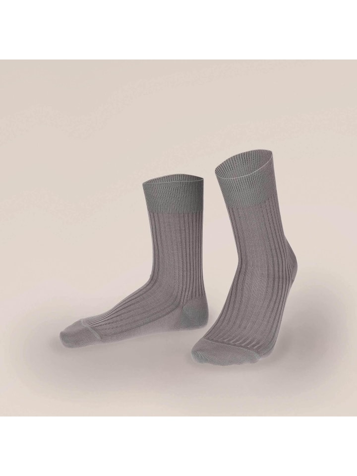

Kunert Праздничные ребристые модные носки серого цвета