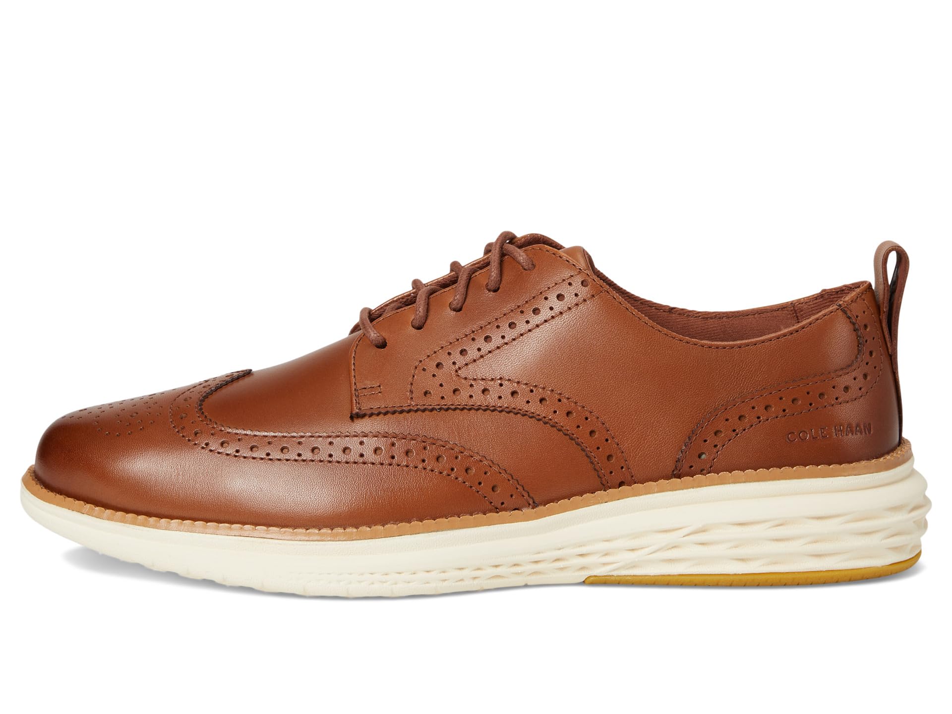 Оксфорды Cole Haan Grand Hurrion Wing Tip Oxford, цвет British Tan/Ivory — фото 4