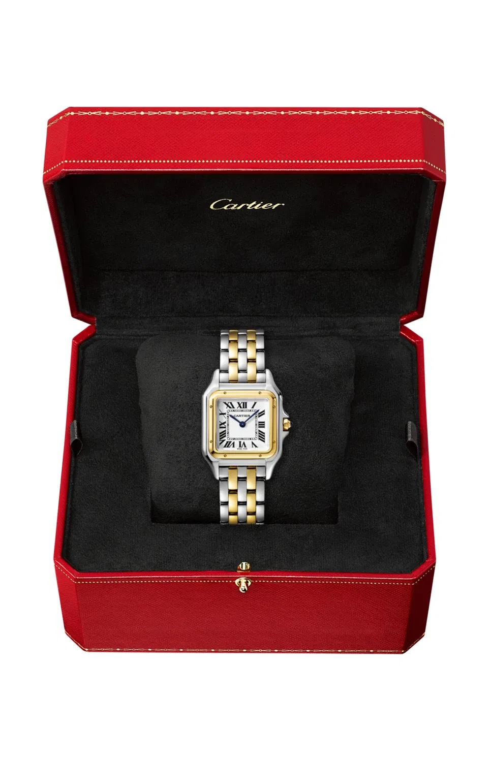 Часы Panthère de CARTIER среднего размера, желтое золото и сталь - W2PN0007, золотой — фото 2
