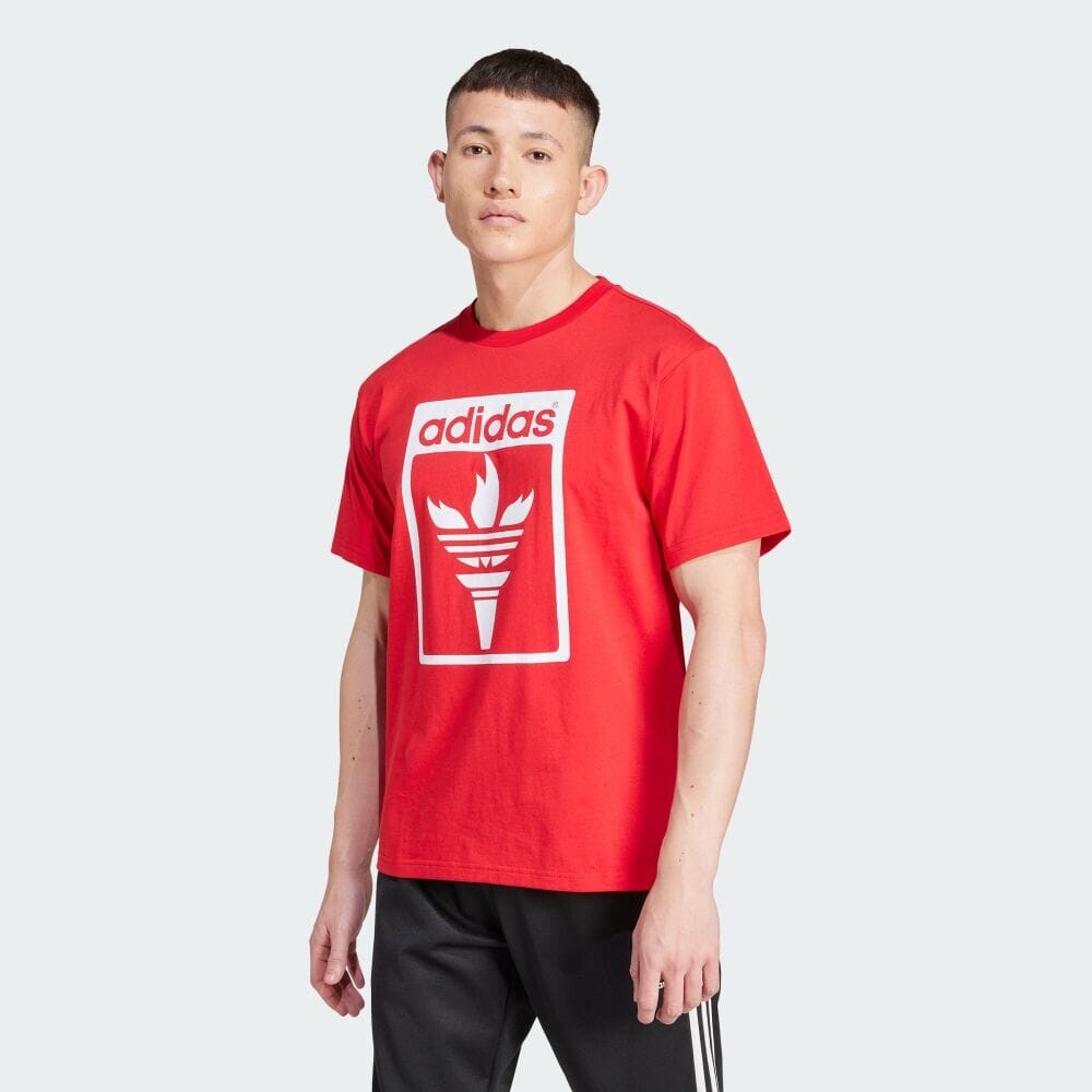 

Футболка Adidas Trefoil Torch T-shirt, цвет Better Scarlet