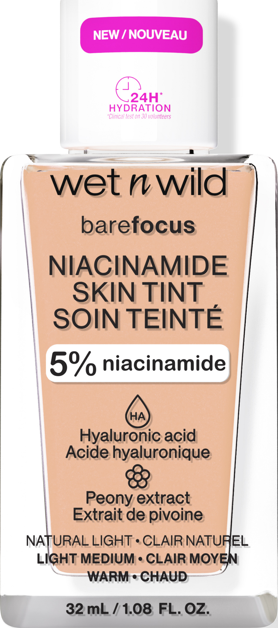 

Тональный крем wet n wild bare Focus Niacinamide Skin Tint Natural Light