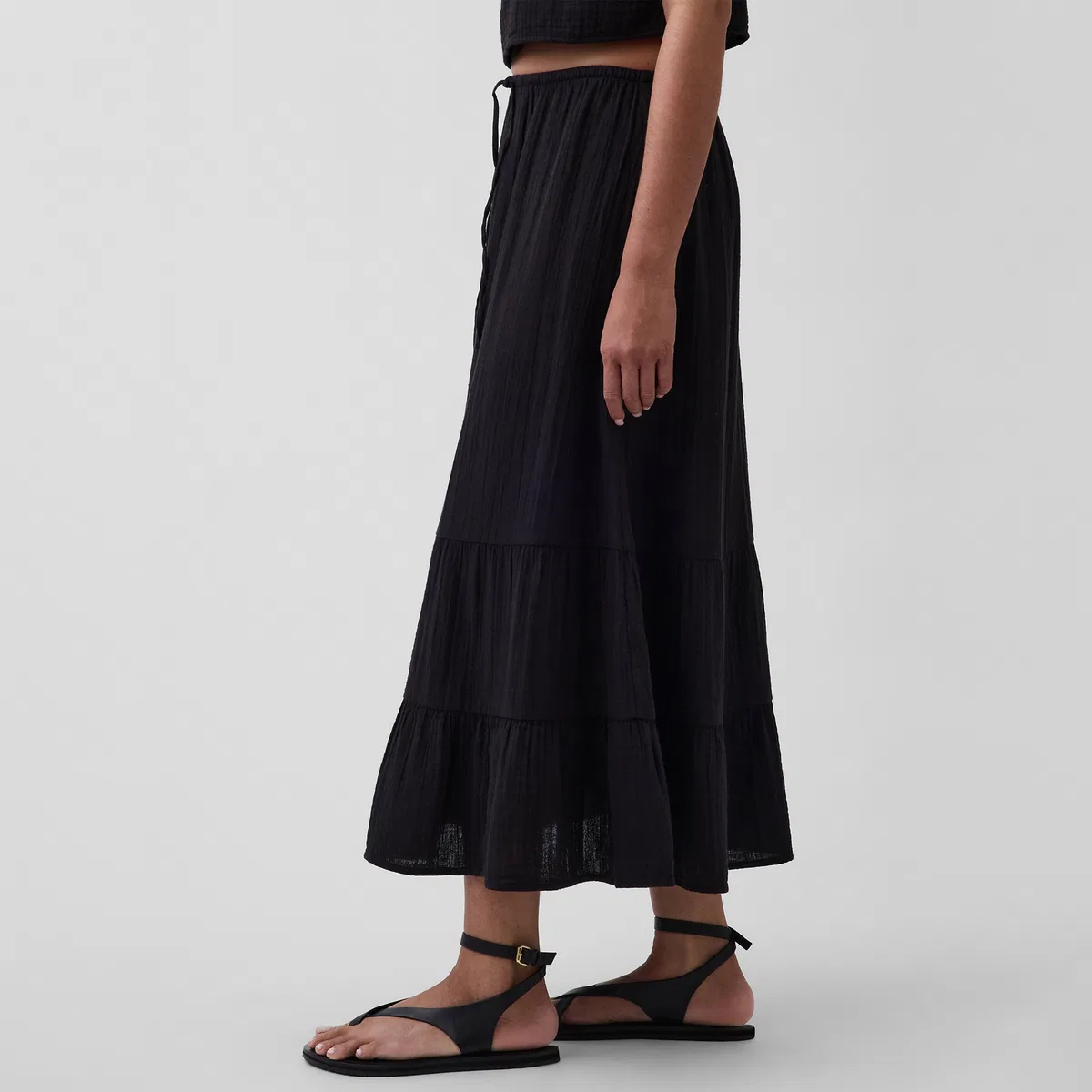 Юбка длинная GAP Black — фото 3