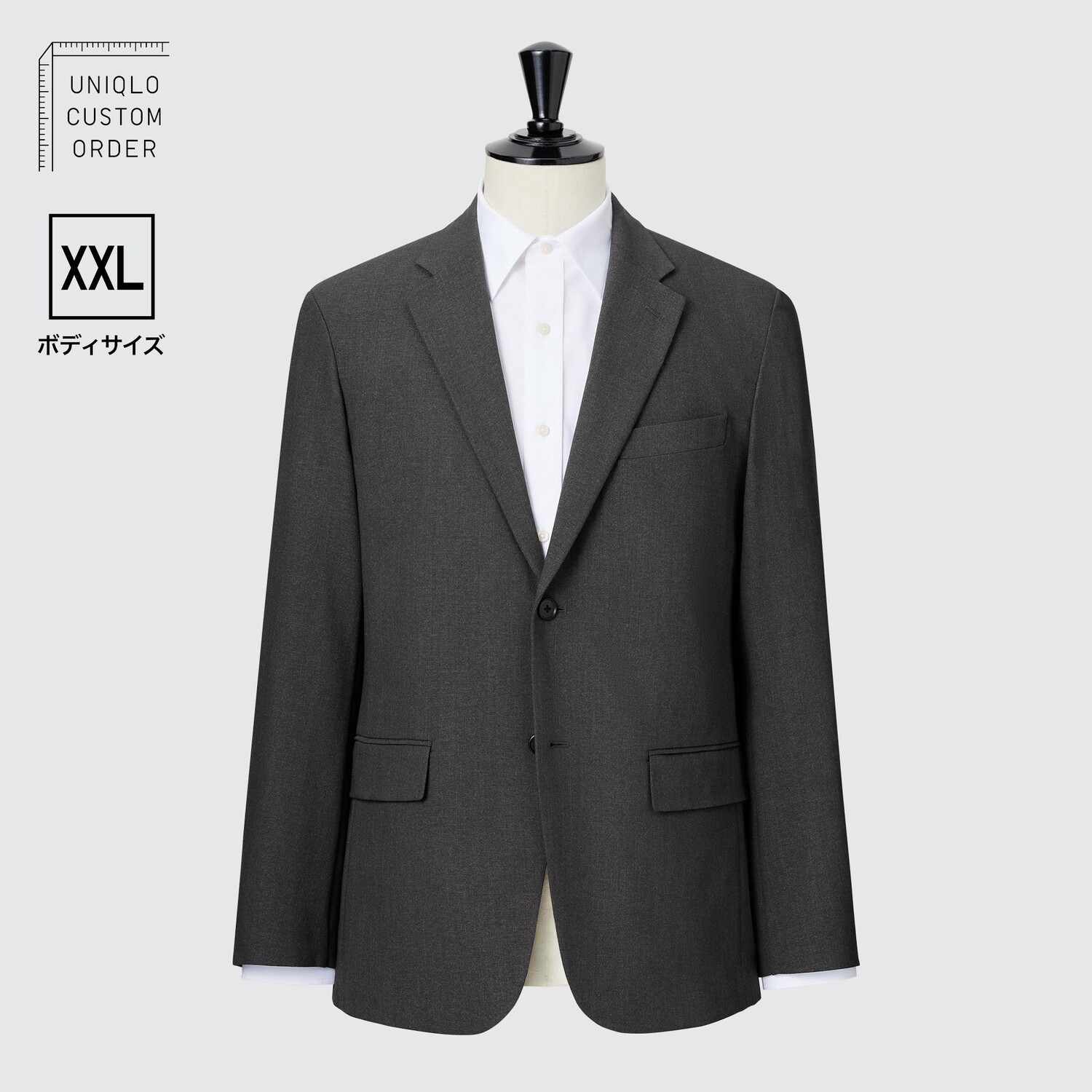 

Куртка UNIQLO Kando размер XXL, темно-серый